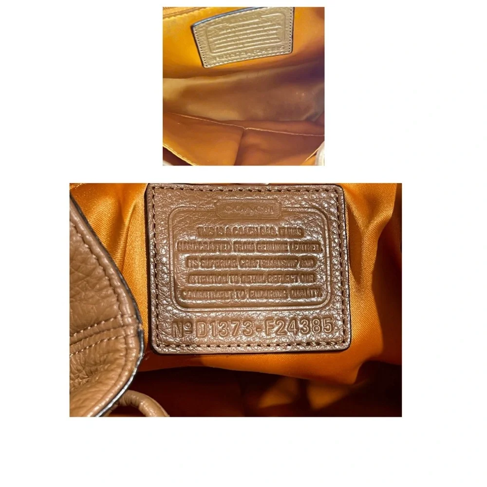 🦌 COACH Park Tan Pebbled Leather Backpack F24385 in BritishTan 🦌 - Picture 10 of 12